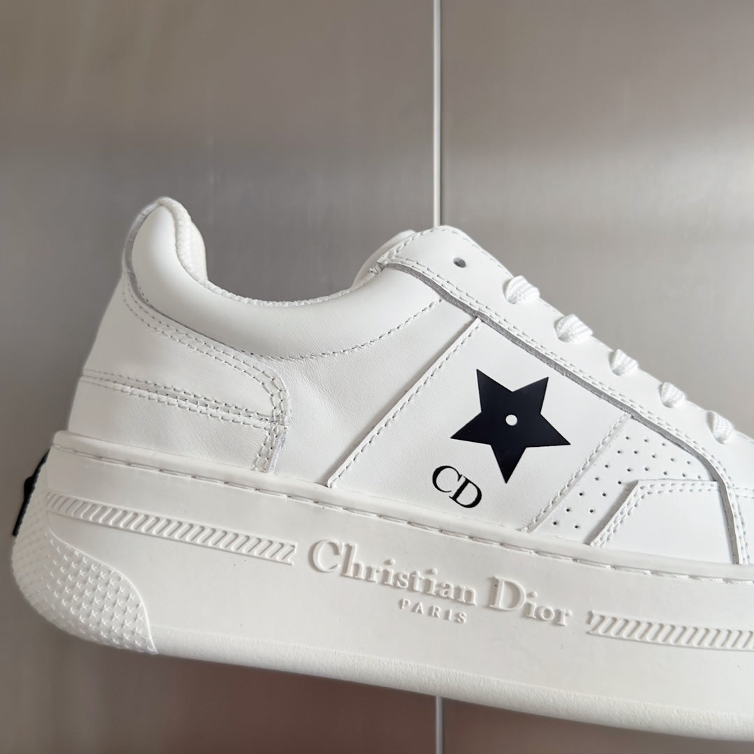 cd star sneaker white cream calfksin