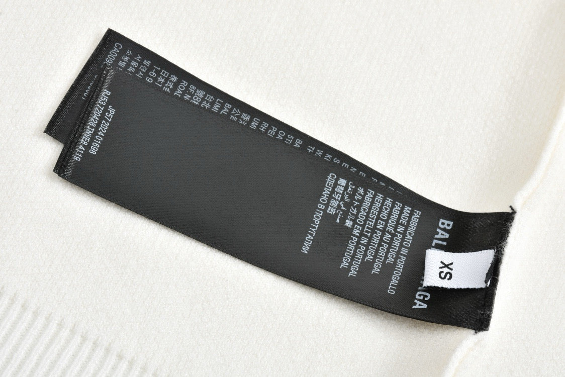 Balenciaga 25 Sweater White Wool 0007