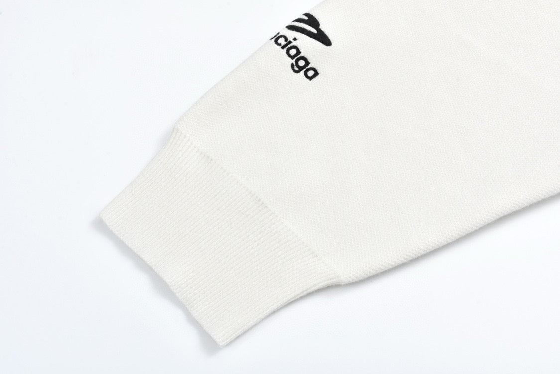 Balenciaga 25 Sweater White Wool 0007