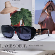 GLIMPSE SUNGLASSES 576821 IN BLACK ACETATE