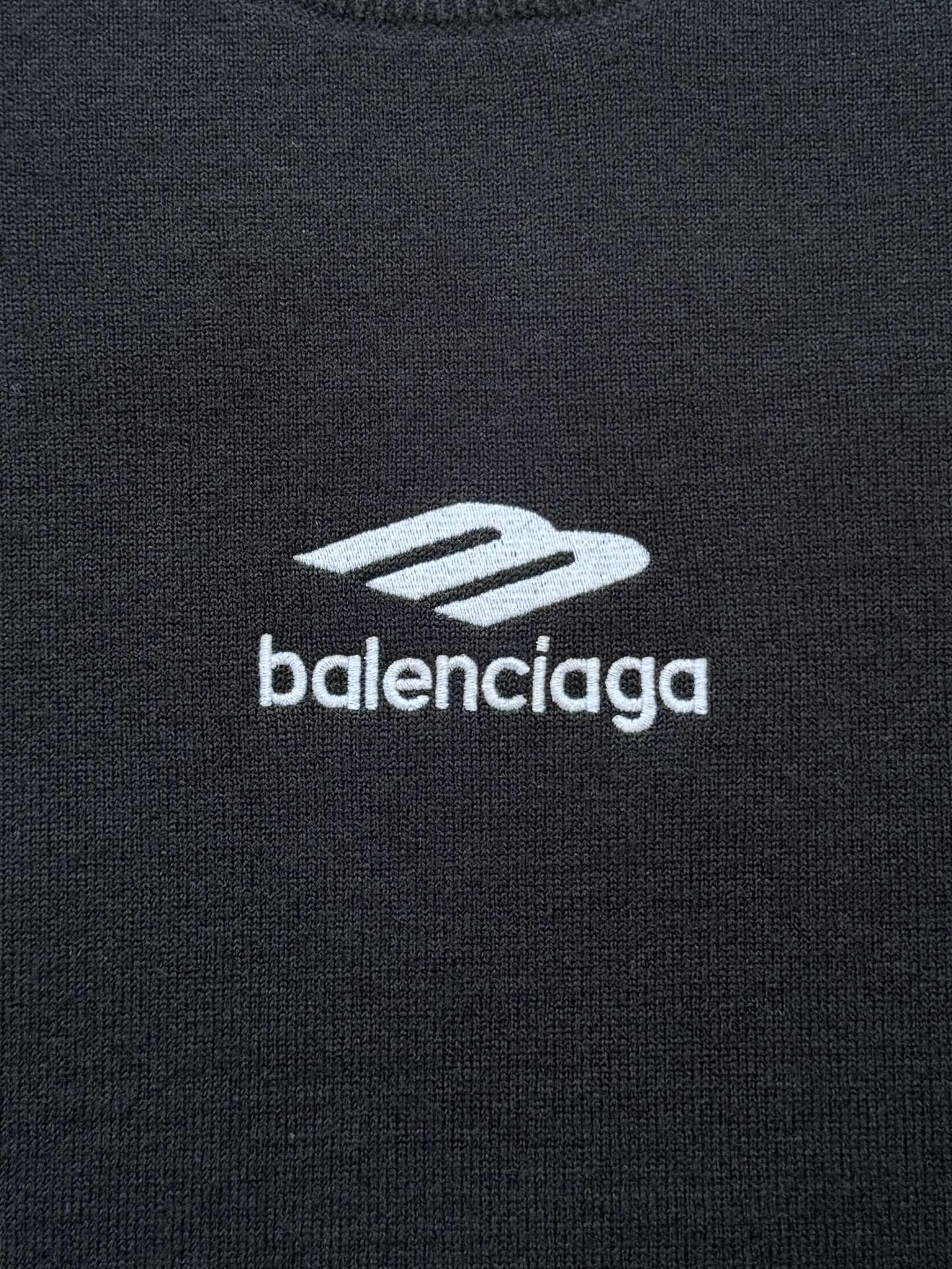 Balenciaga 25 Sweater Black Wool 0017