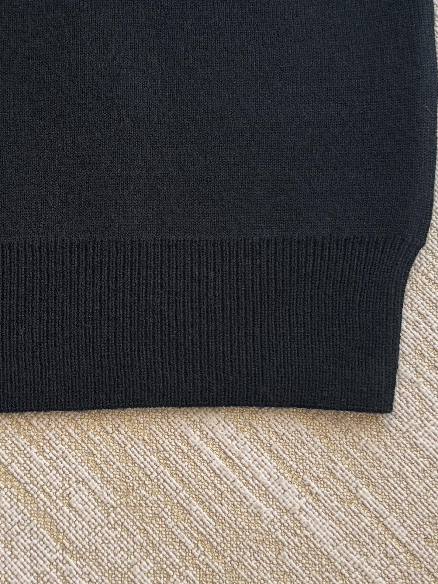 Balenciaga 25 Sweater Black Wool 0017