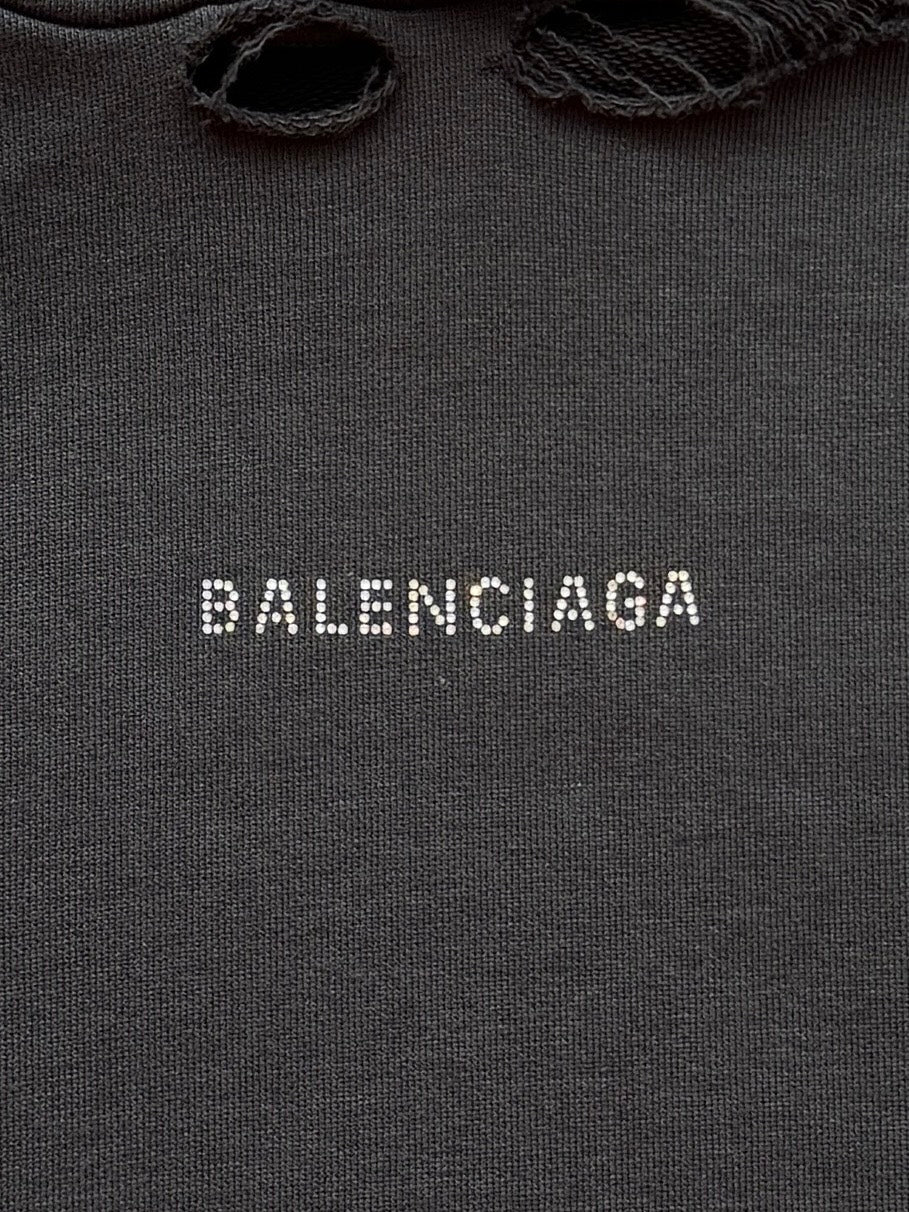 Balenciaga 25 Hoodie Black Cotton 0025