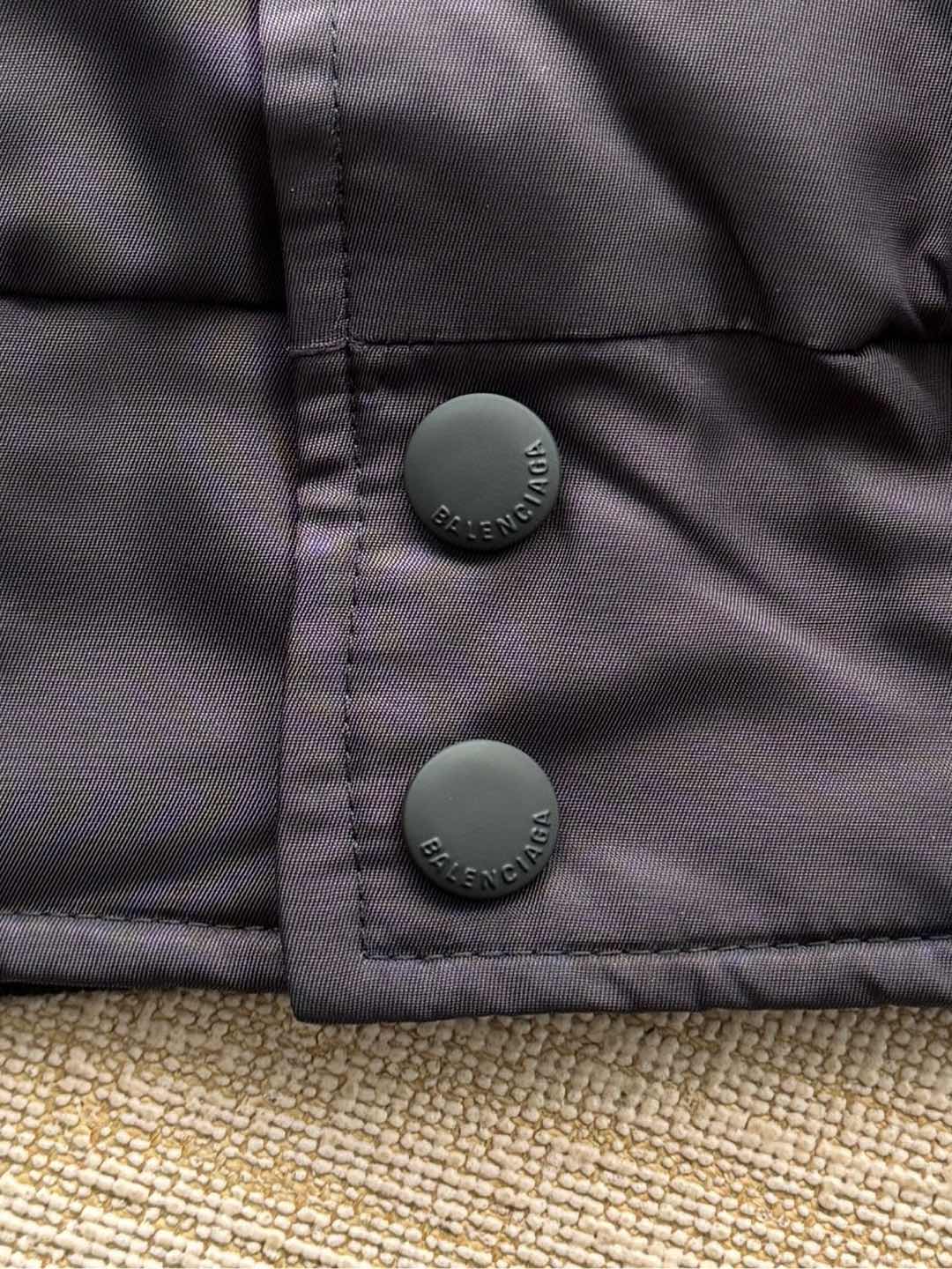 Balenciaga 25 Down Jackets Charcoal Purple Polyester 0028