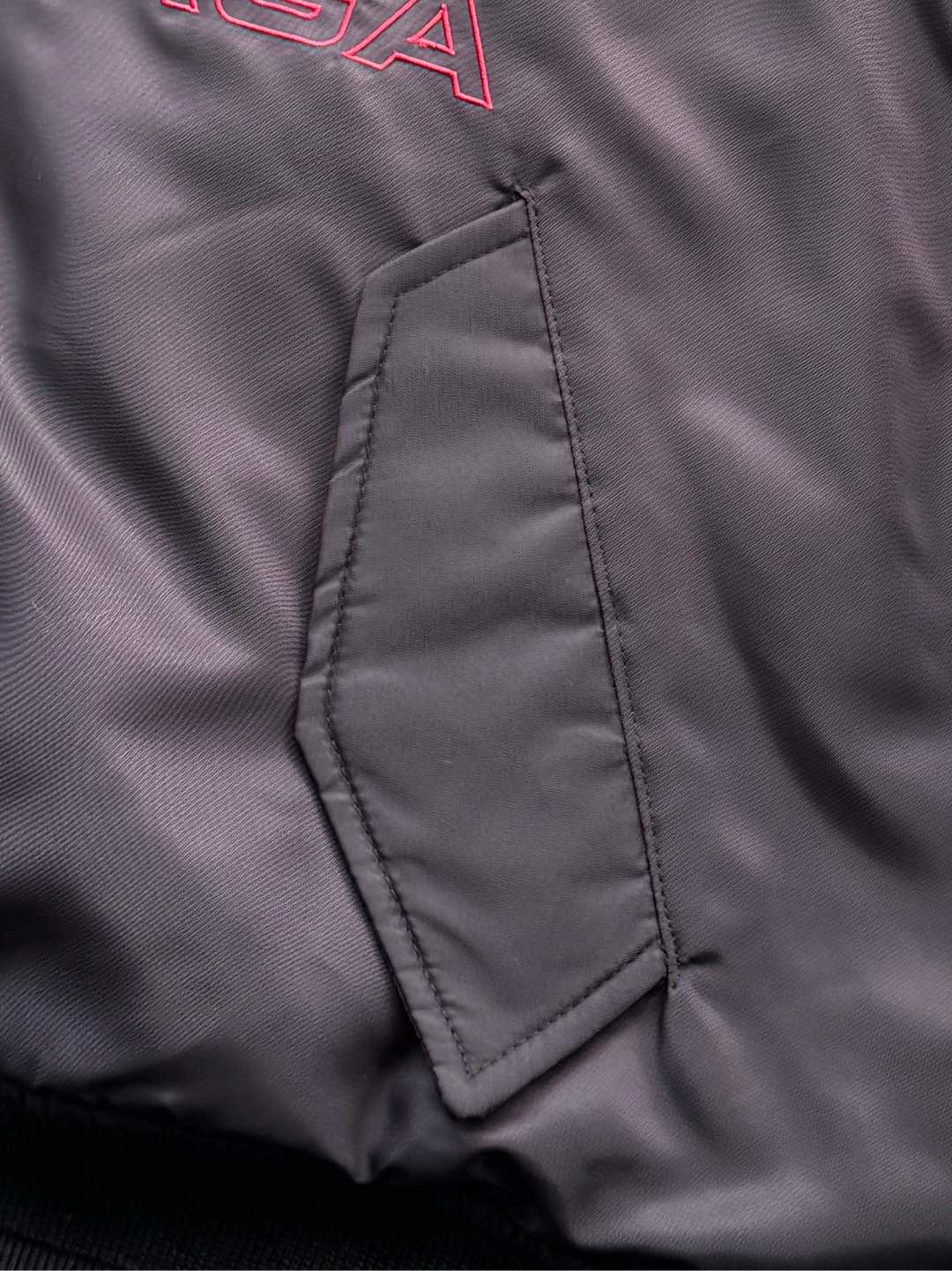 Balenciaga 25 Down Jackets Charcoal Purple Polyester 0028