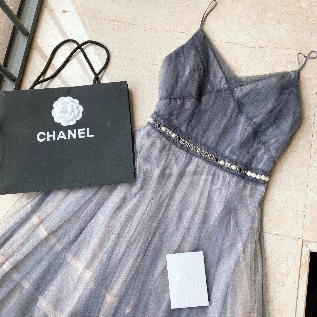 Chanel 2026 Pearl Chain Logo Charm Belt