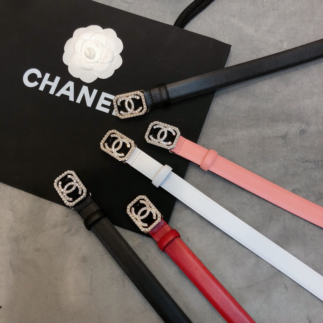 Chanel 2026 Pearl Buckle Belt 20mm Leather