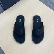 CD ALIDAS FLIP-FLOPS BLACK MONOGRAM CALFSKIN