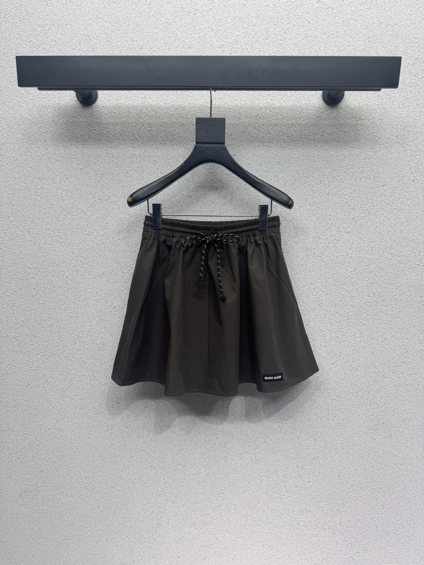 MiuMiu 2026 Shirt And Skirt Set Brown Cotton 400922