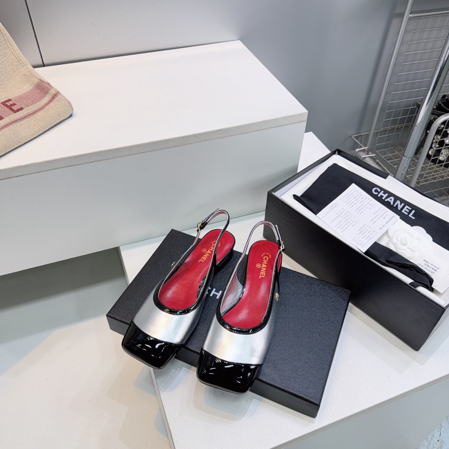 Chanel 2026 Square Toe Slingback Patent Leather 942738