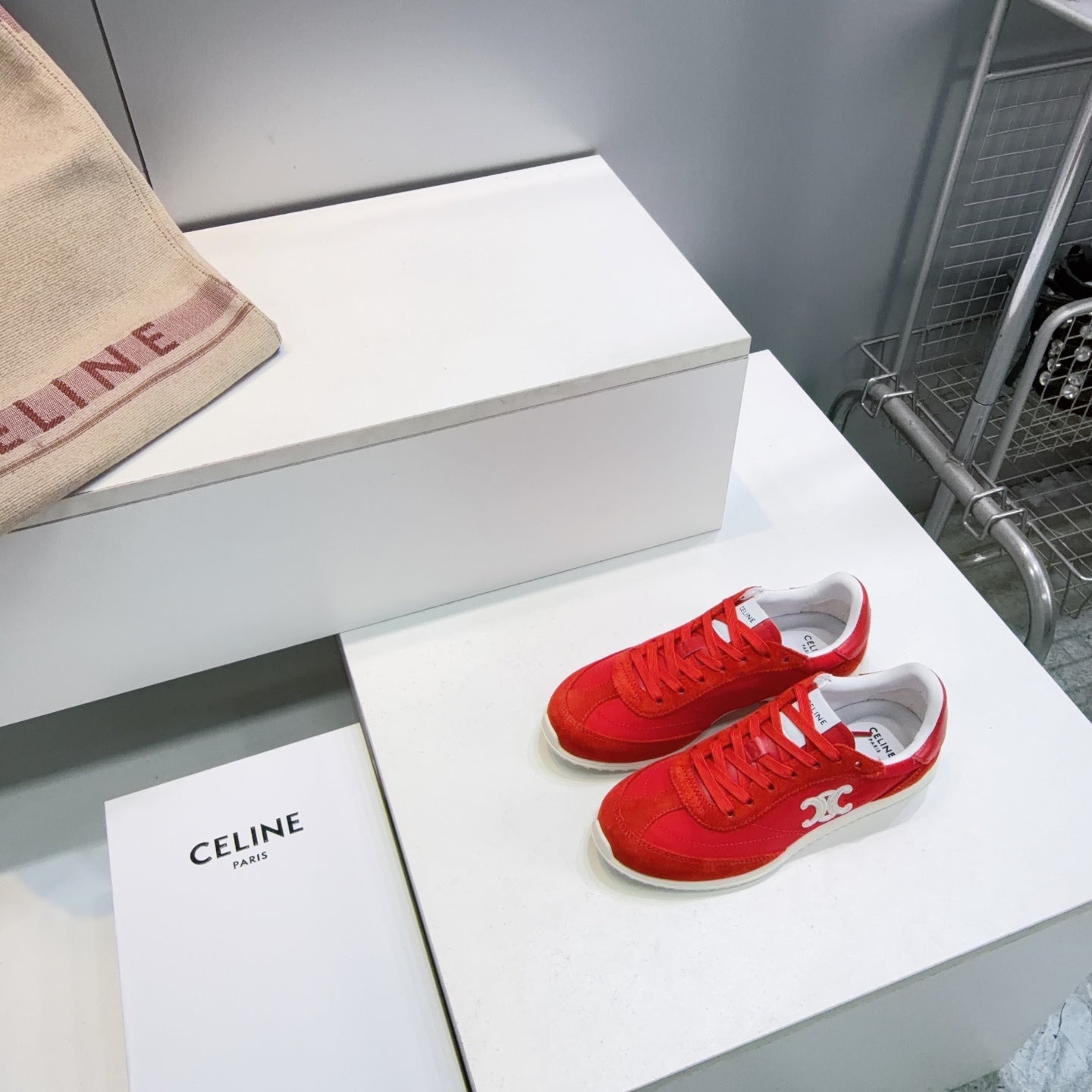 Celine 2026 Racer Sneakers Suede Fabric 107302
