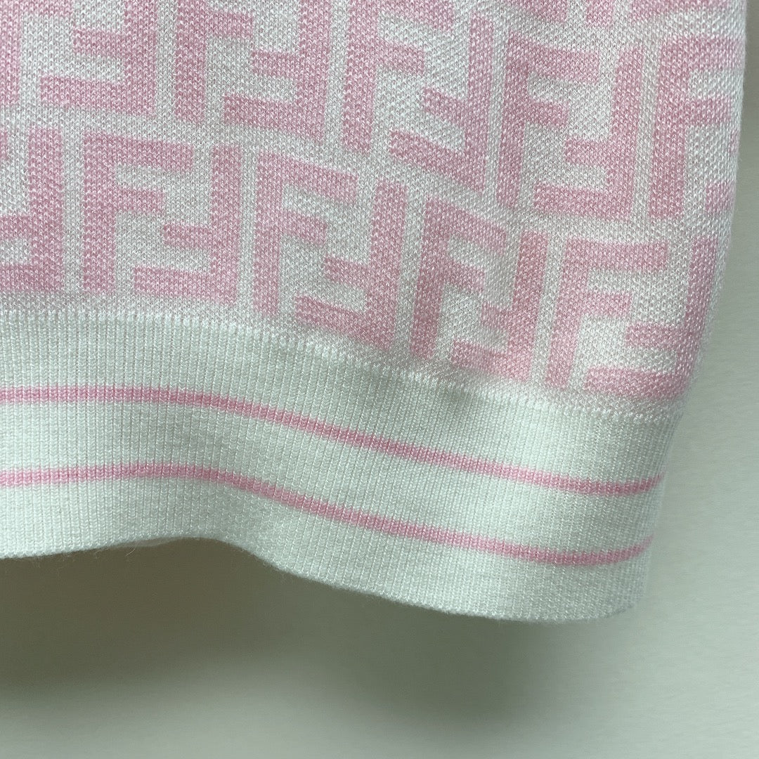 Fendi 25C Polo Shirt Pink 228188