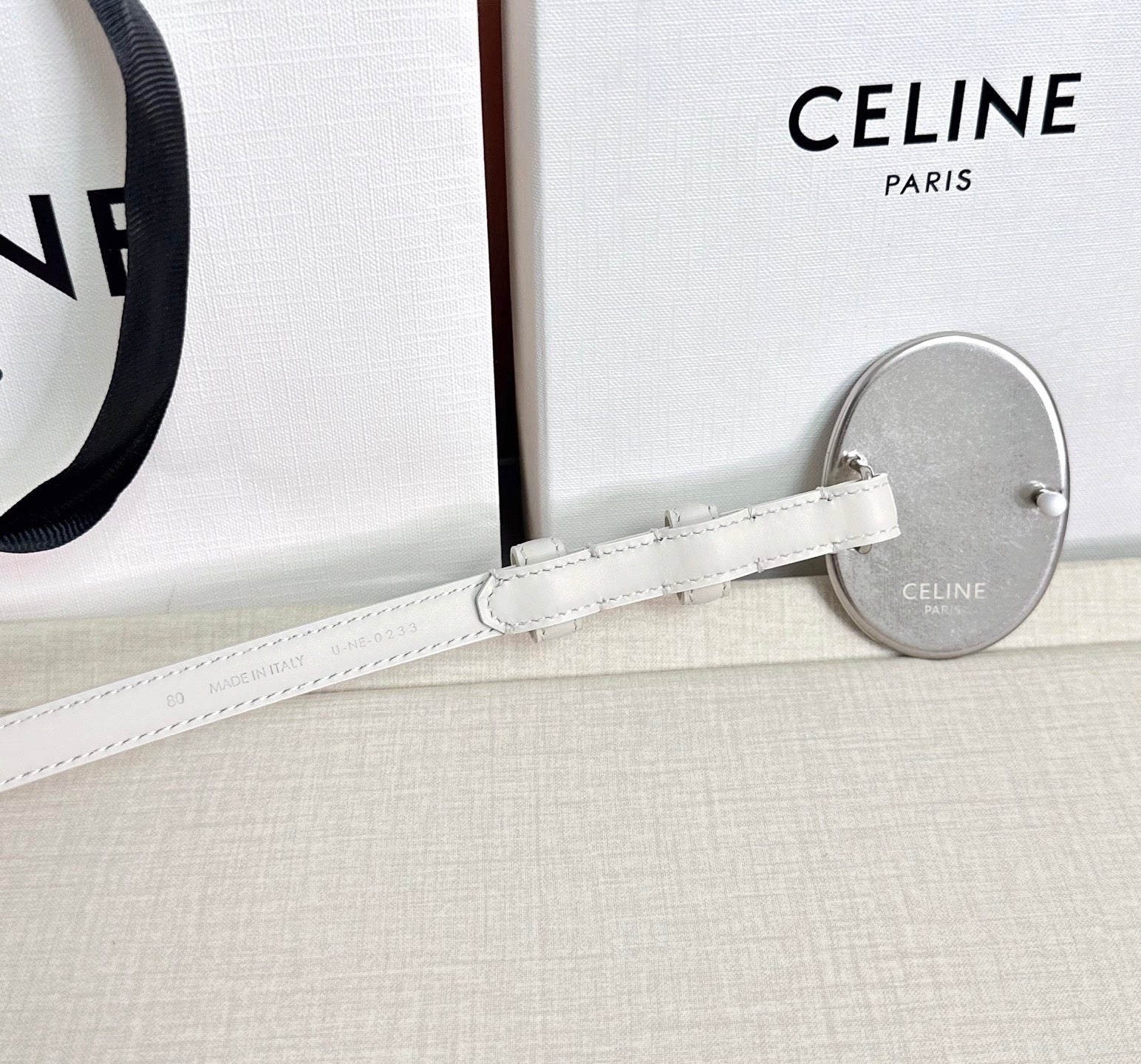 Celine 2026 Little Maison Belt 13mm Leather 205097