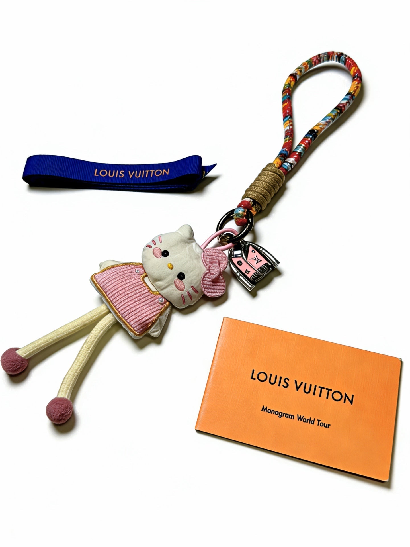 LV Hello Kitty Cream Pink Charm