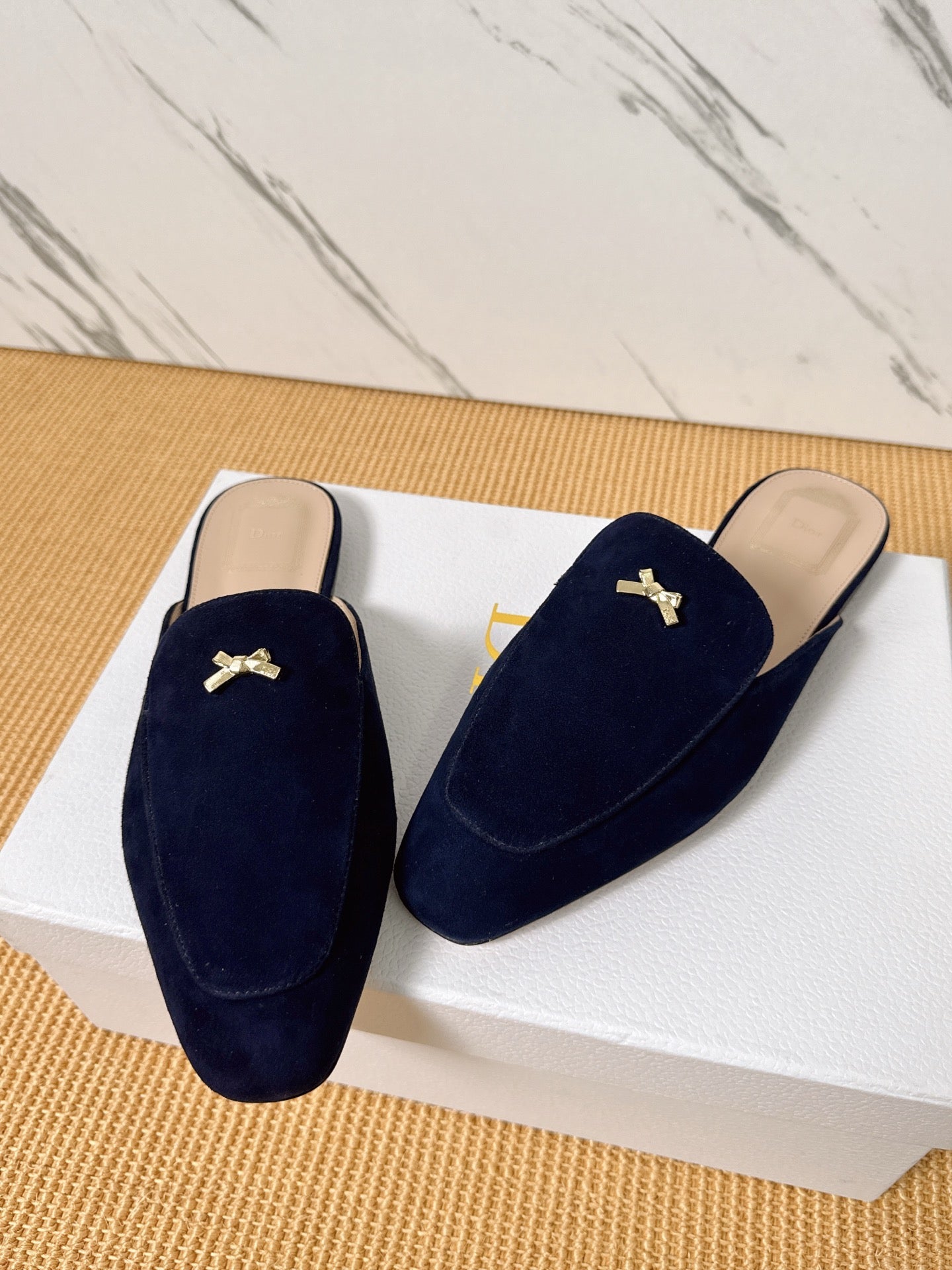 Dior 2026 Bow Mule Suede 904864