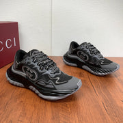 GG Men's Ripple Sneaker Black Mesh 536982