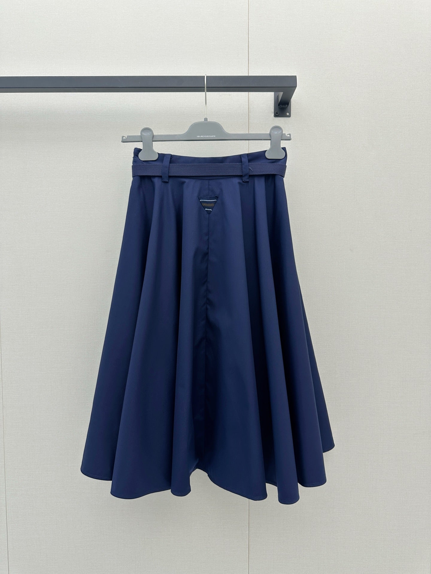 Prada 2026 Midi Skirt Navy Polyester 402787