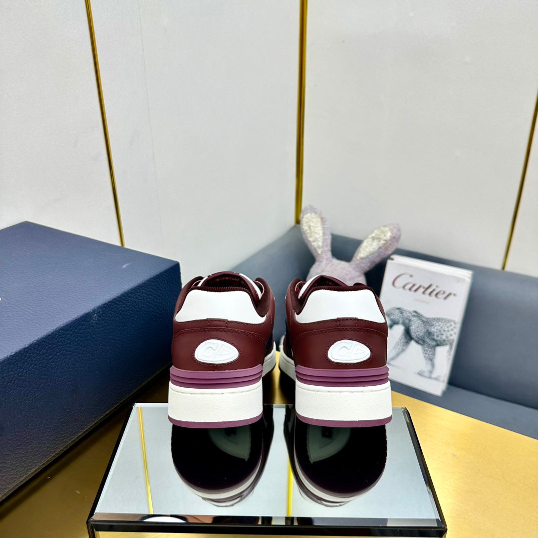 CD B57 Mid-Top Sneaker In Burgundy Calfskin 993826