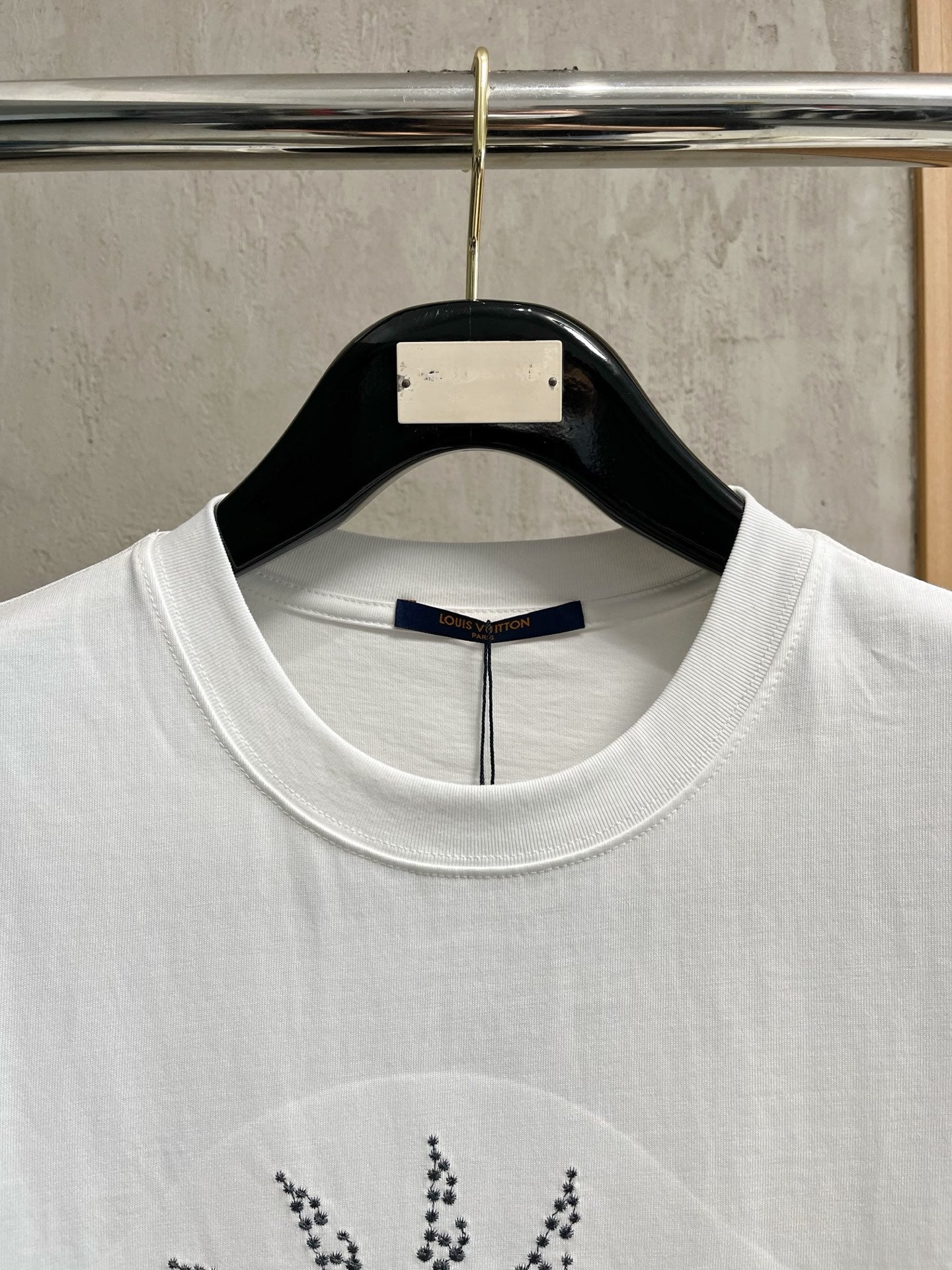 LV T-SHIRT IN WHITE PURE COTTON WITH EMBROIDERED LOGO 238773