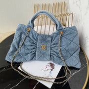 CC 25K Bow Bag 38cm Blue Denim