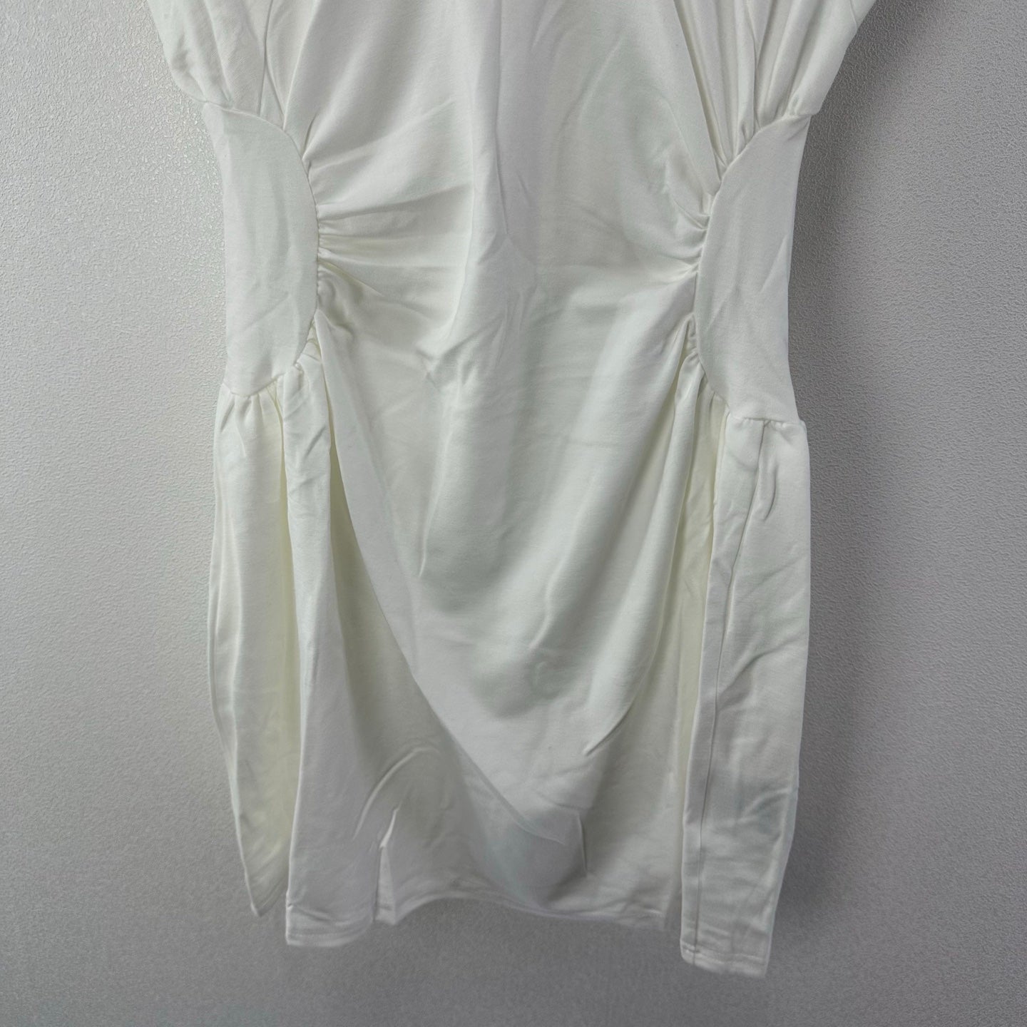 Miumiu 2026 Lace Short-sleeved Dress White Cotton 395700
