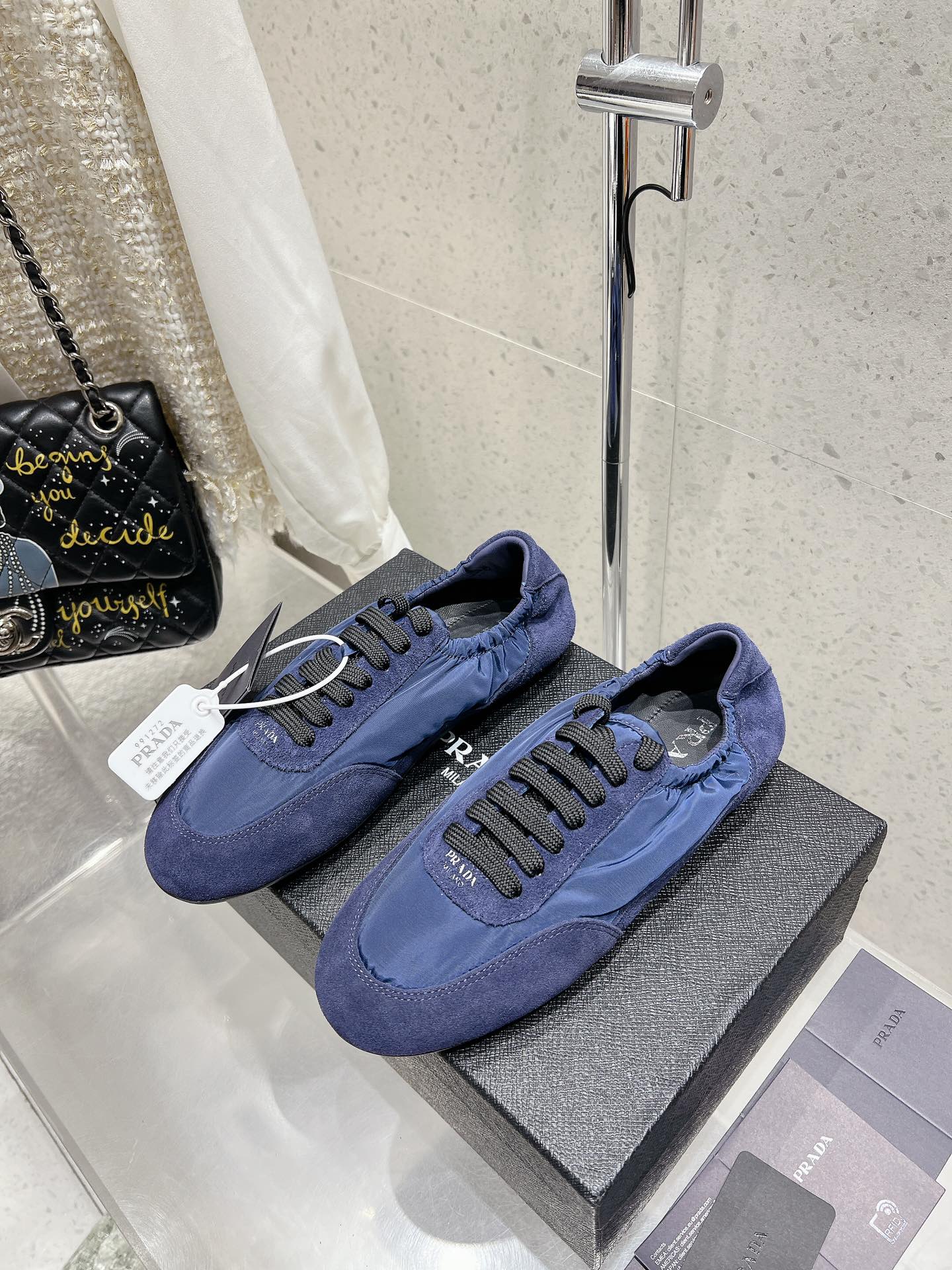 Pra 2025 Collapse Sneaker Blue Black Re-Nylon Suede 554280