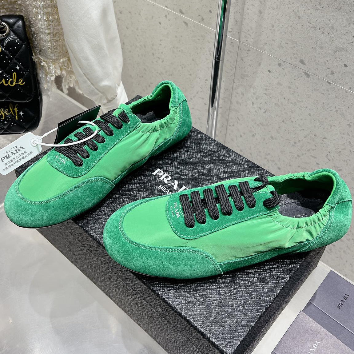 Pra 2025 Collapse Sneaker Green Black Re-Nylon Suede 554285