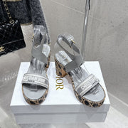 CD 26s Platform Sandal 70 Gray Cowhide 636360
