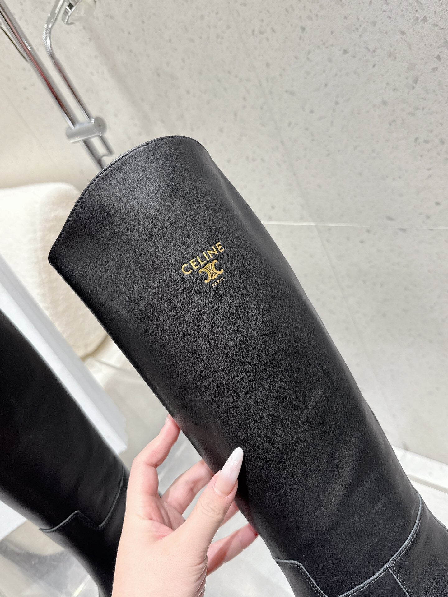 Celine 25 Boot Black Cowhide 554199