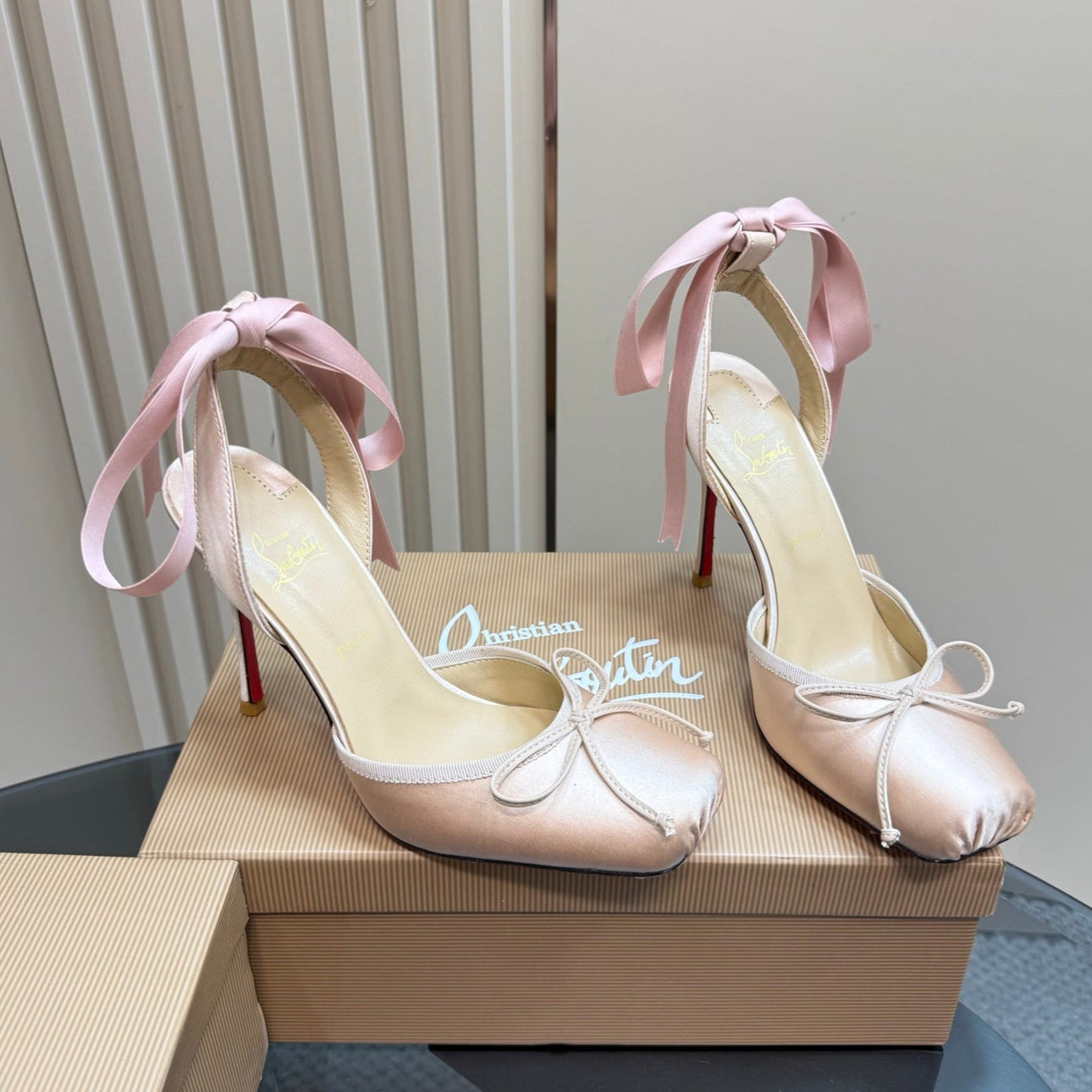 CL 25C Cassia Lace Up 100mm Your Pink Silk 215856