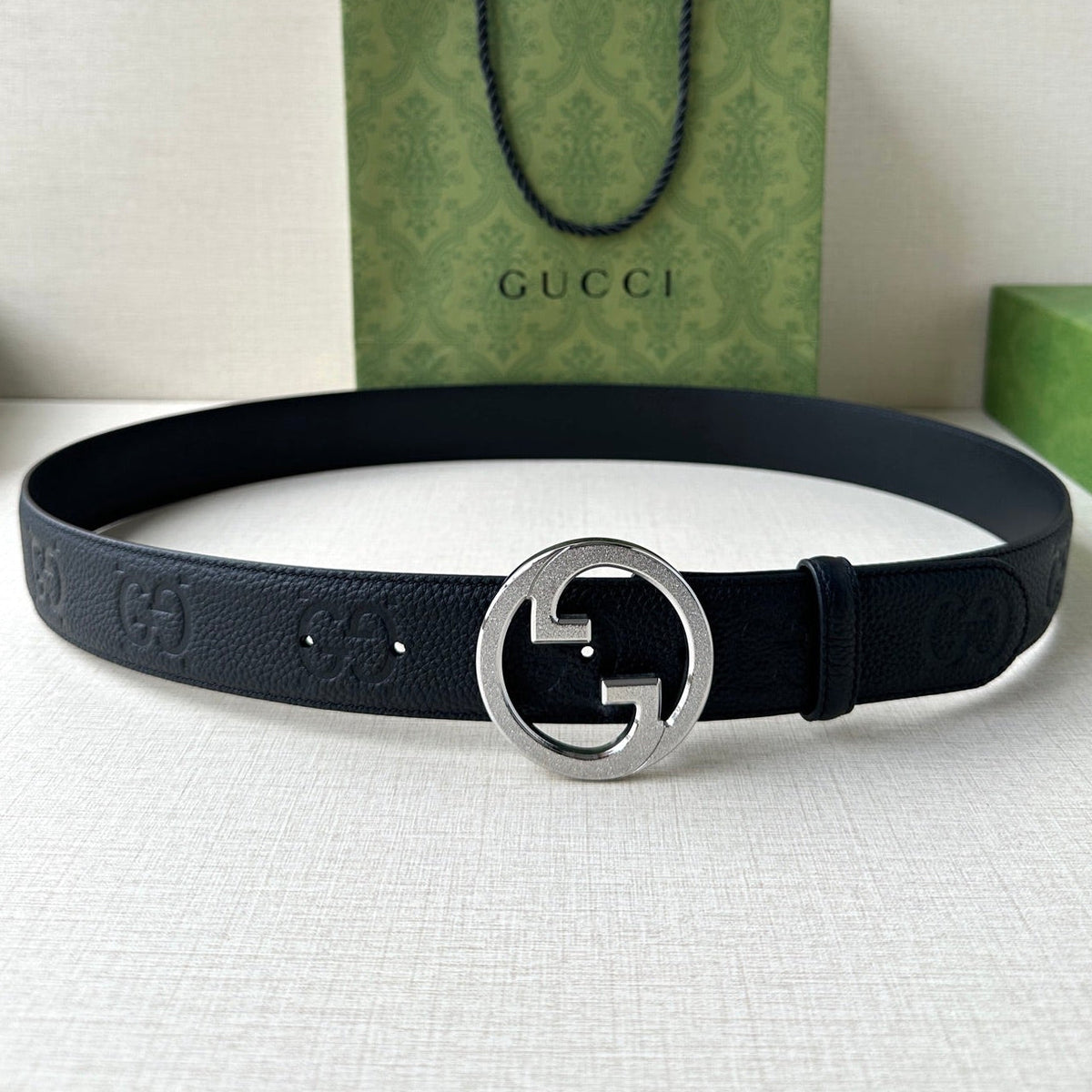 Gucci 2026 Blondie Wide Belt 40mm Calfskin