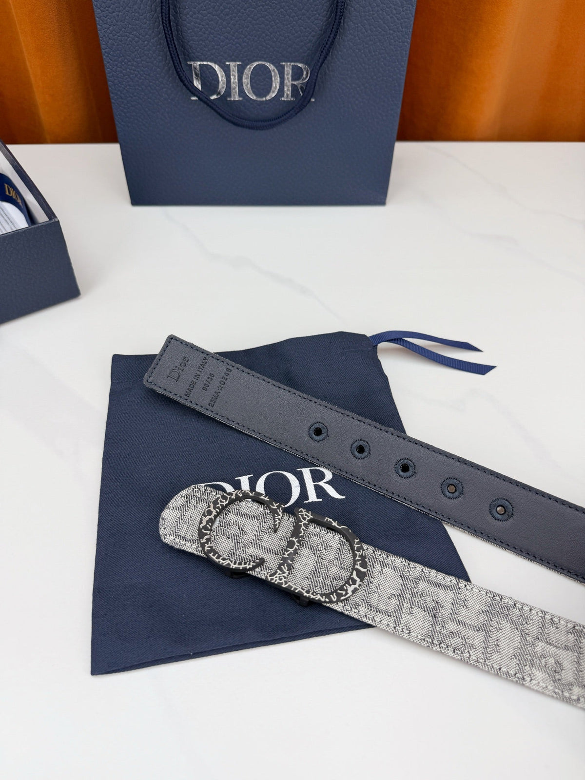Dior 2026 Double CD Buckle Belt 35mm Canvas