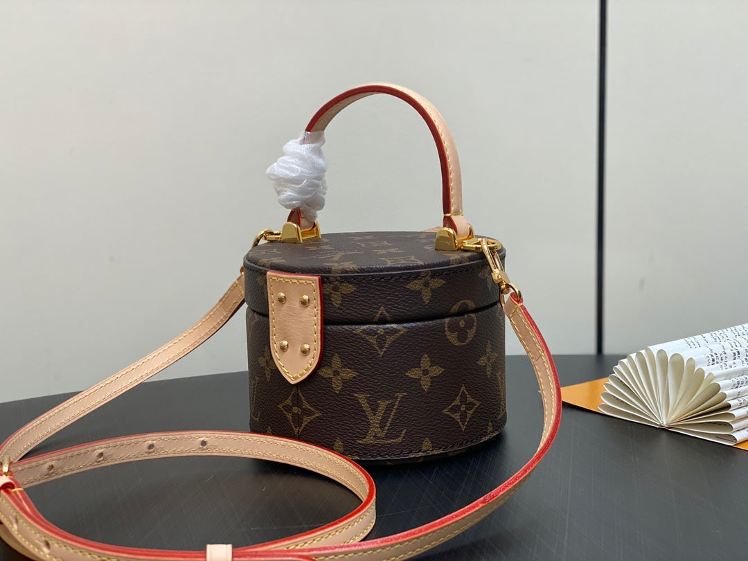 lv scott bag 13cm brown monogram canvas