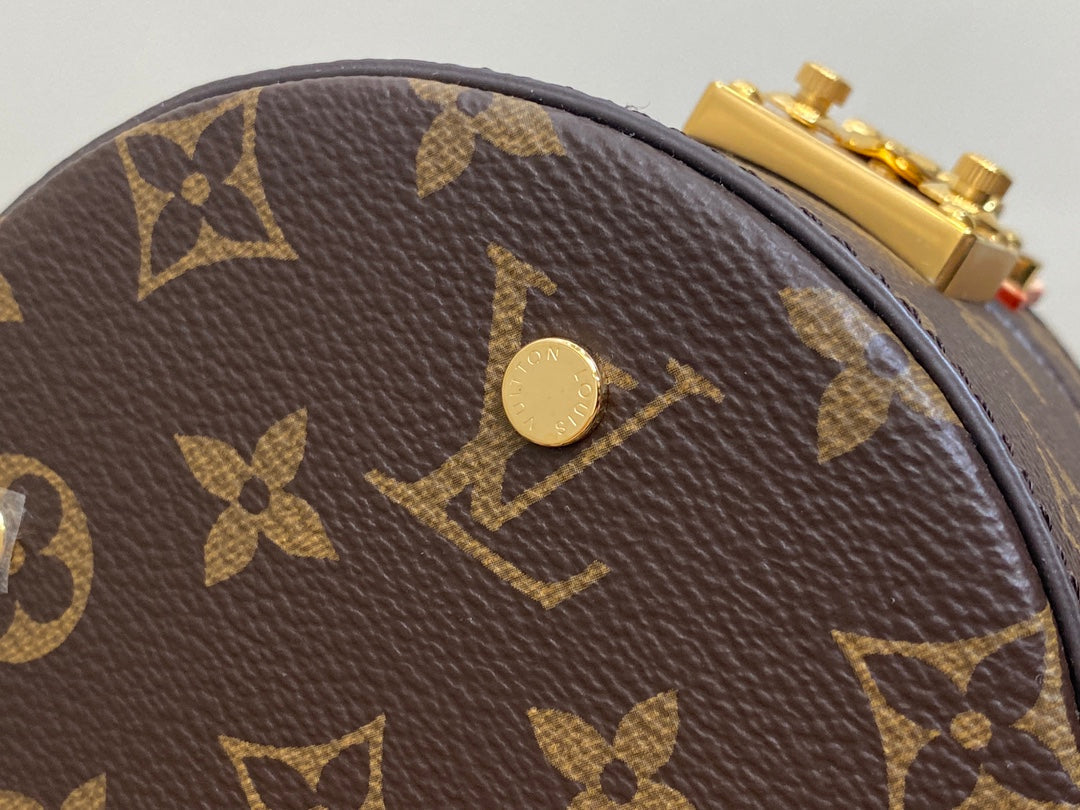 lv scott bag 13cm brown monogram canvas