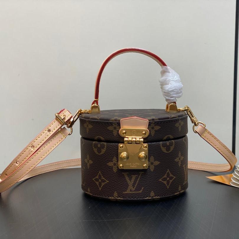 lv scott bag 13cm brown monogram canvas