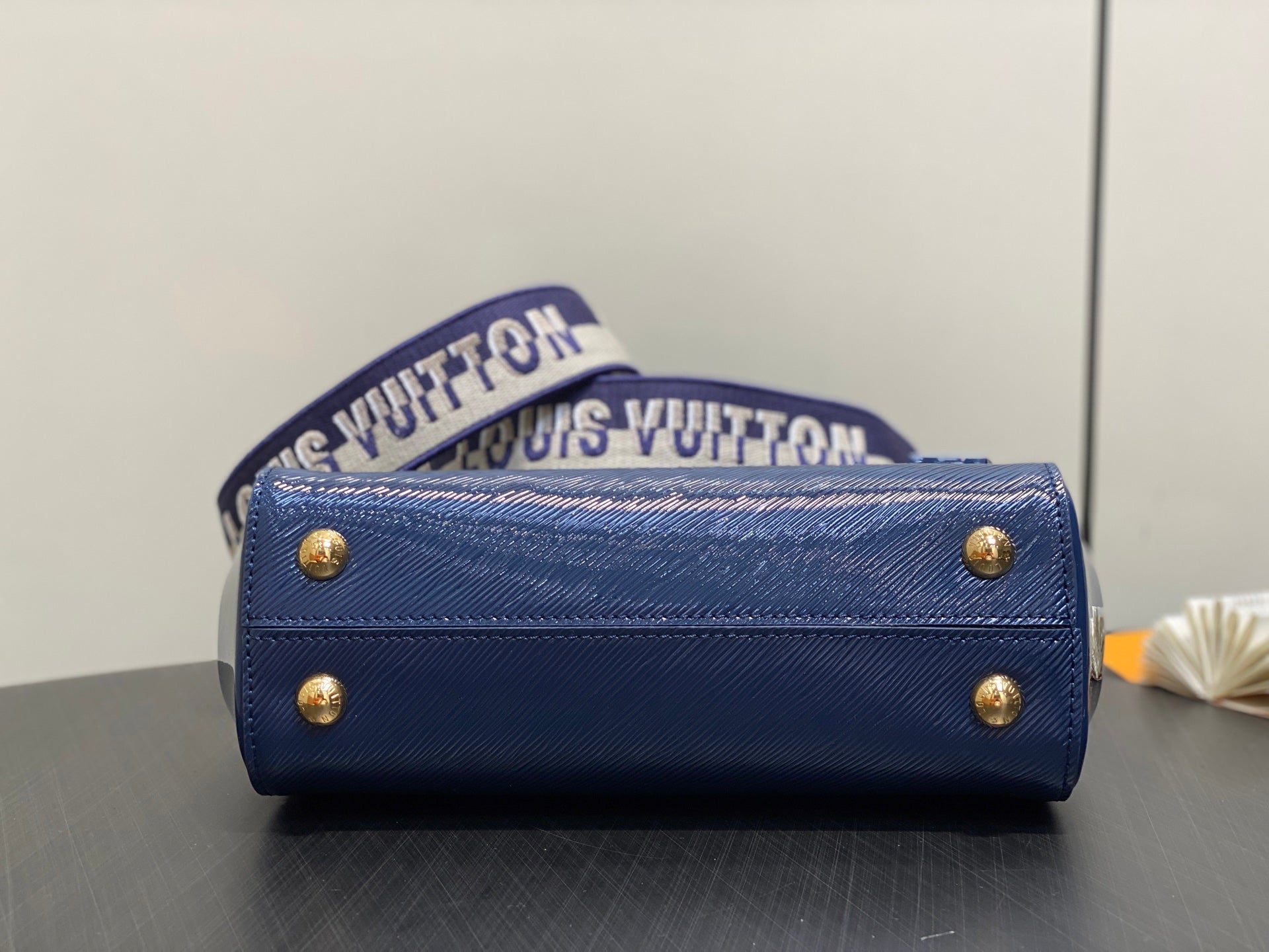 LV Cluny Bag Sapphire Blue  Epi leather