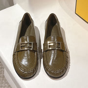 Fendi 2025 Loafer Olive Green Calfskin 560515