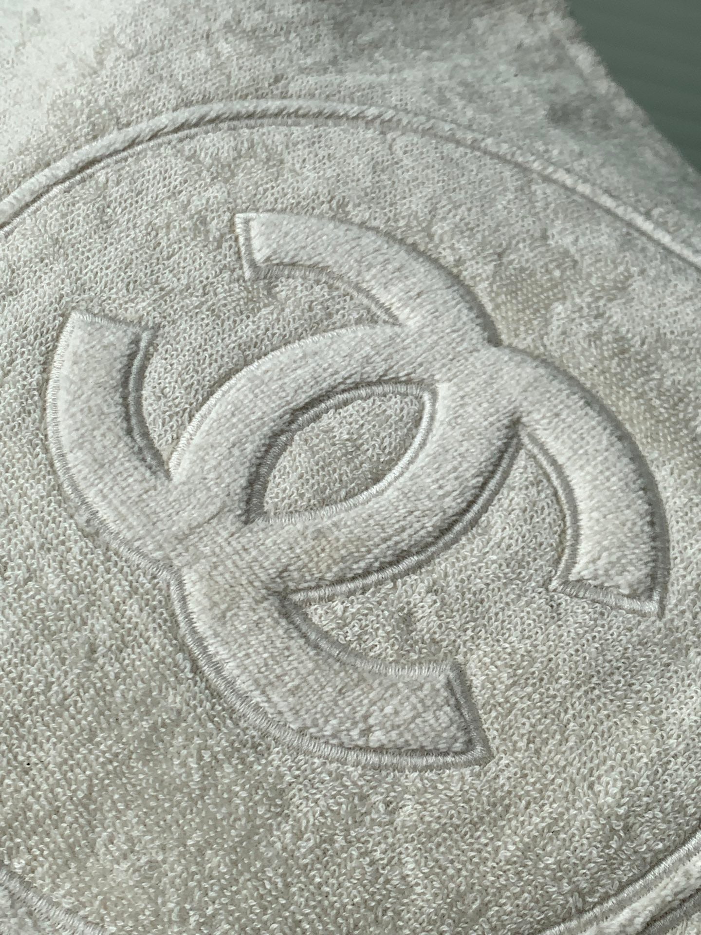 CC 25A Beach Bag 38cm Cream Cotton