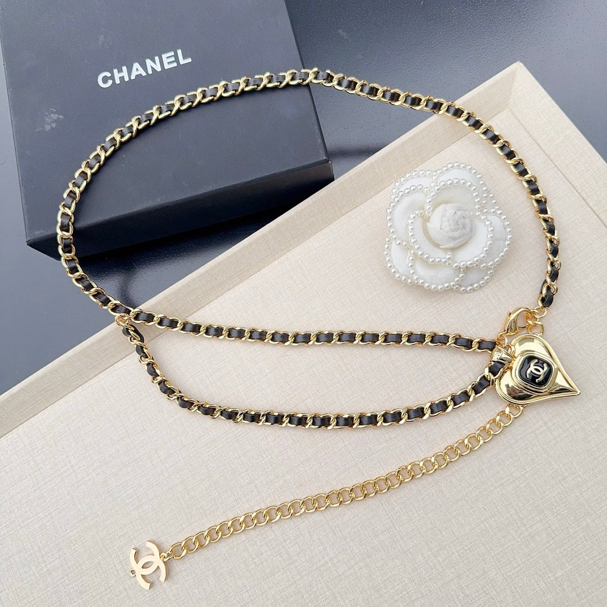 Chanel 2026 Heart Charm Chain Belt 201304