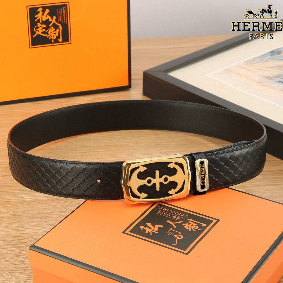 HM Constance Belt 38mm Black Original Leather 619665