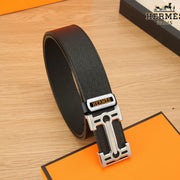 HM Constance Belt 38mm Black Togo Leather 619663