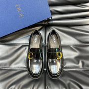 CD EXPLORER C-LETTER LOAFER BLACK CALFSKIN