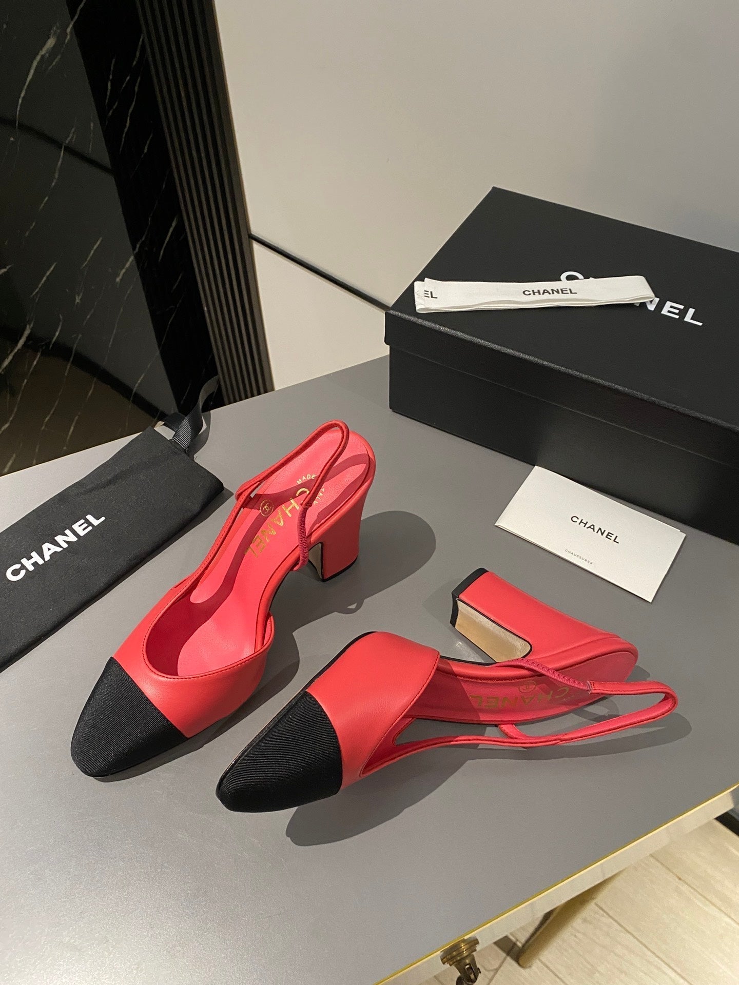 CC Slingback 95mm Red Lambskin