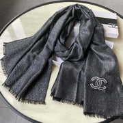 CC Scarf 210 CM In Black Cashmere 418353