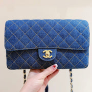 Chanel 2026 Backpack 26cm Blue Denim Leather 289705