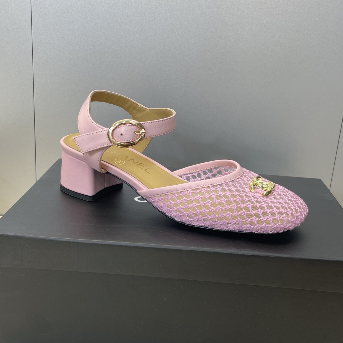 CC 26 Slingback Pump 45mm Pink Beige Mesh Sheepskin 607480