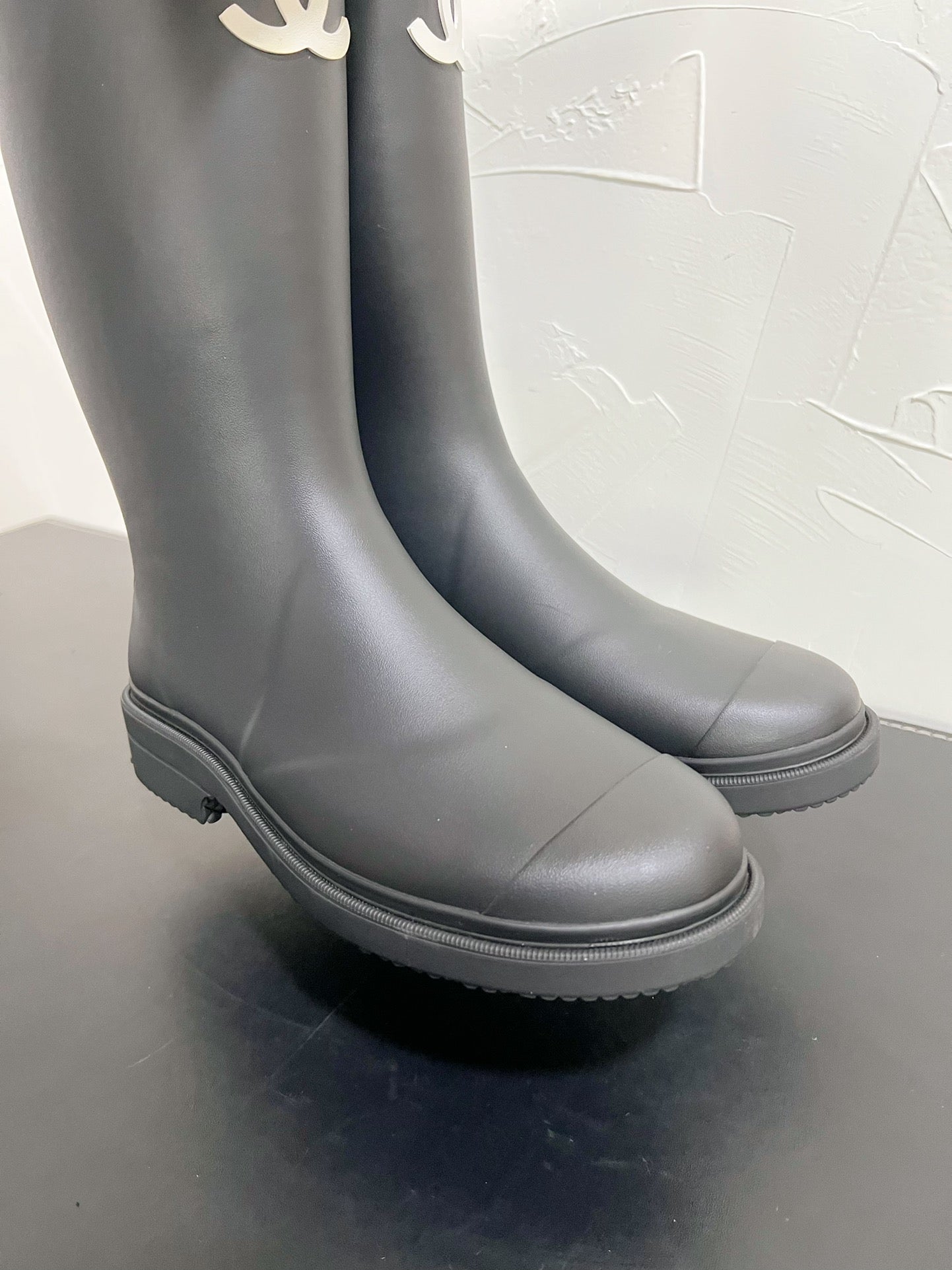 CC High Boots Black Natural Rubber 949646