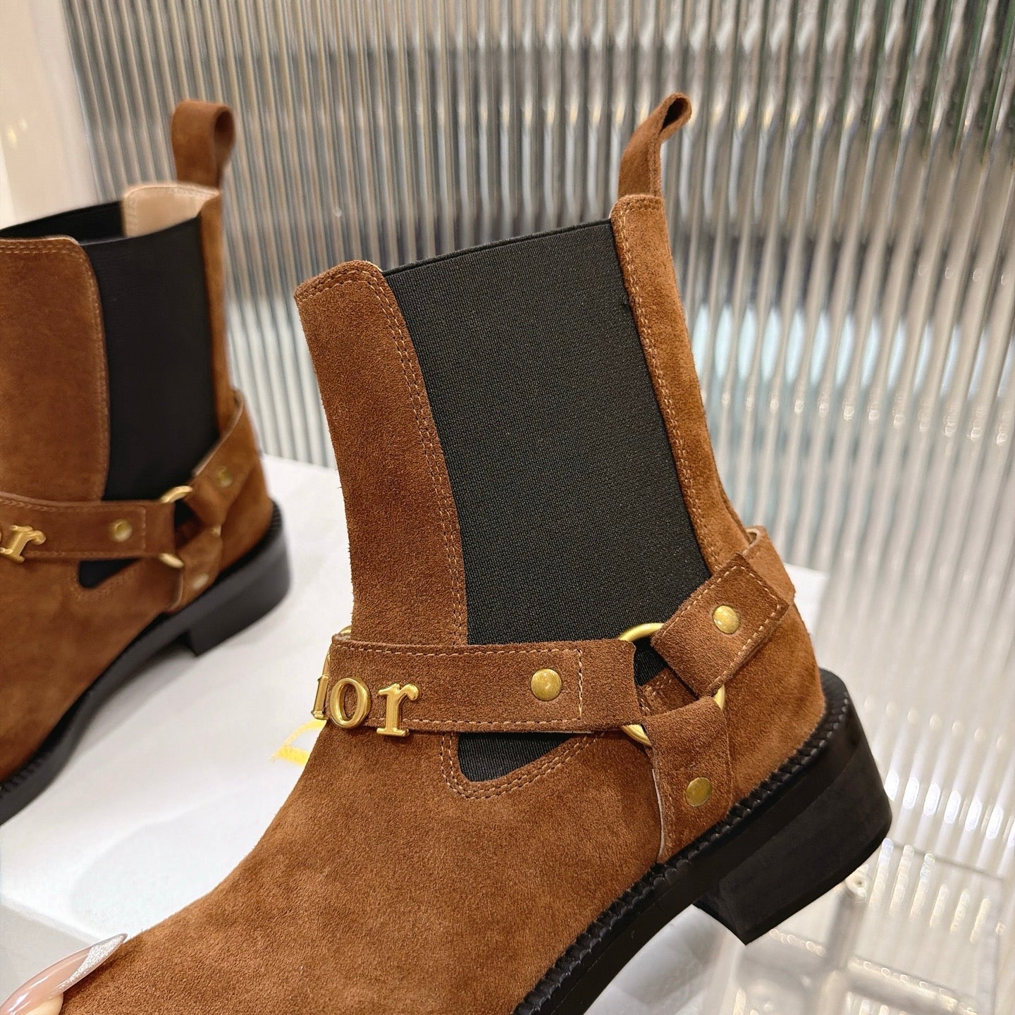 Dior 2026 Boots 35mm Suede Calfskin 927509