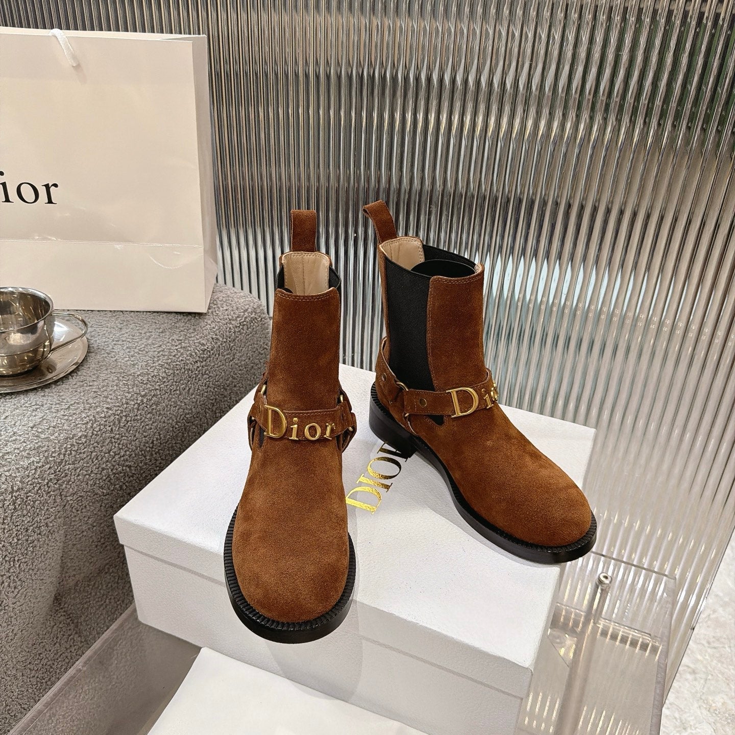 Dior 2026 Boots 35mm Suede Calfskin 927509