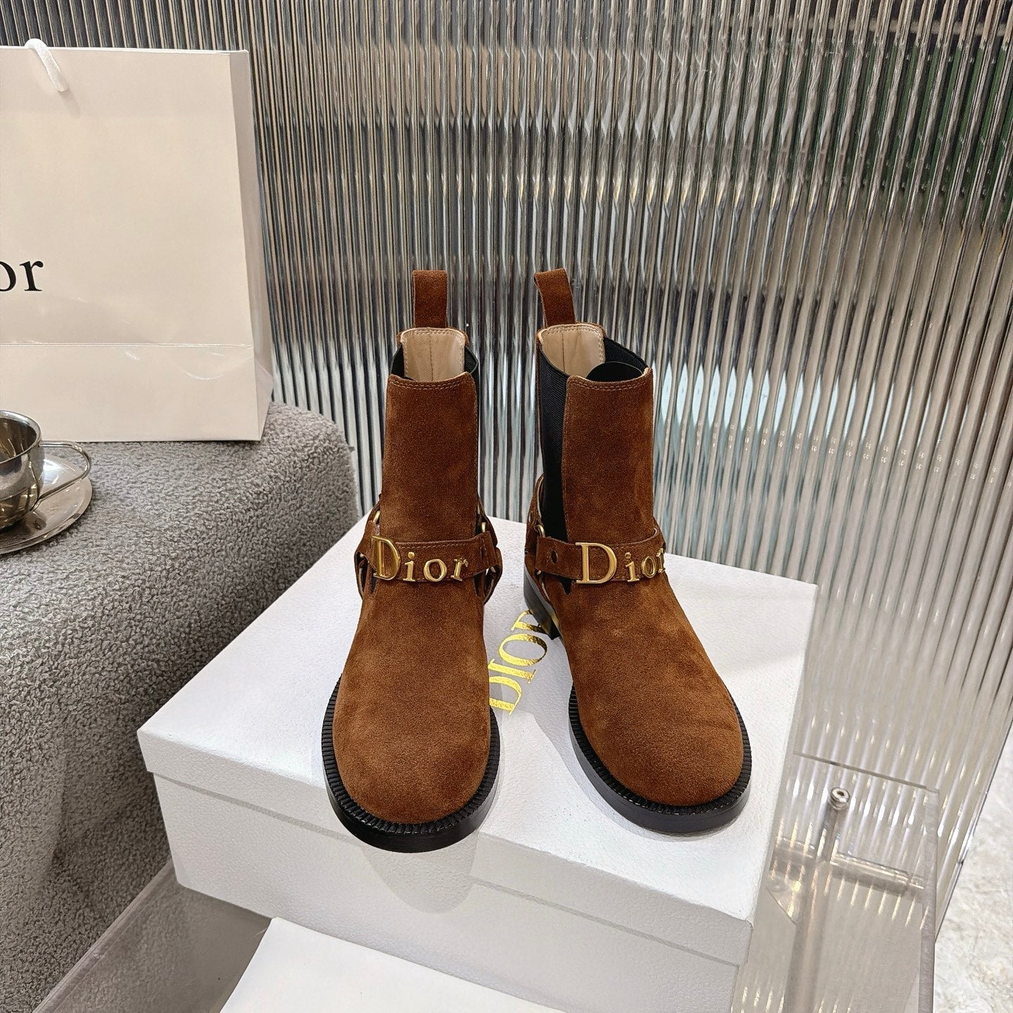 Dior 2026 Boots 35mm Suede Calfskin 927509